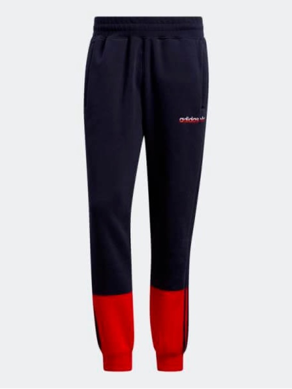 adidas Originals SPRT 3-Stripes Split Joggers – Legend Ink/Red- large